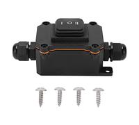 Interruptor Basculante de Barco, Interruptor Basculante de Encendido/apagado/encendido de 3 Posiciones 12V 16a IP68 Interruptor Basculante de Palanca Impermeable Universal para Coche Barco Barco RV Ne