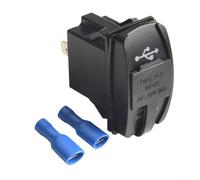 Interruptor basculante de cargador de alimentación USB de doble puerto con LED azul brillante para una mejor experiencia de usuario en cualquier ajuste de vehículo