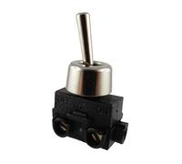 Interruptor basculante de encendido/apagado con tuerca de fijación de metal 250 V 2 A (1)