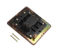 Interruptor basculante de palanca de 12 vías con placa retro de latón, tipo palanca 86 diseñada para un control eficiente de luz y ventilador (1 banda)