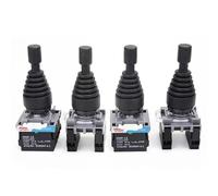 Interruptor basculante de palanca de mando Monolever maestro de 22mm, interruptores cruzados momentáneos de reinicio automático de 2 y 4 vías(4Way Momentary)