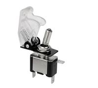 Interruptor basculante de palanca SPST de 12V, luz LED for encendidos, interruptor de luz for coche de carreras, barco, remolque de camión(WHITE)