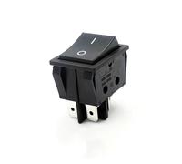 Interruptor basculante de pantalla RS606 de 4 pines for barco, interruptor de alta potencia de 2 velocidades, 16 A, 250 V, interruptor de alta corriente(Black,2pcs)