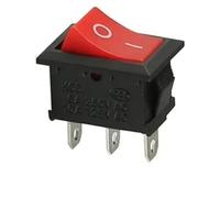 Interruptor basculante de presión KCD1 para embarcaciones (10/30/100 unidades), SPST, encendido/apagado, 2/3/4 pines, / 125 V, 10 A, 2 pines.(Red 3Pin,30 PCS)