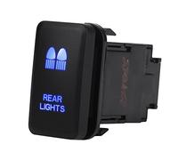 Interruptor basculante del coche Interruptor de luz LED de encendido/apagado 12V LED azul Automático del coche Encendido Interruptor de palanca basculante(LUCES TRASERAS)