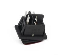 Interruptor basculante DPST iluminado 20A 250VAC indicador rojo IP67 clasificado para uso en equipos de minería e instalaciones eléctricas subterráneas