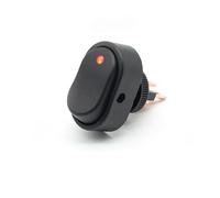 Interruptor basculante FILN de 12 V y 20 A para coche, barco, camión, iluminado por LED, con tapa abatible seguridad ASW-20D(KCD4-0601-R12V)