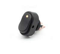 Interruptor basculante FILN de 12 V y 20 A para coche, barco, camión, iluminado por LED, con tapa abatible de seguridad ASW-20D(KCD4-0601-Y12V)