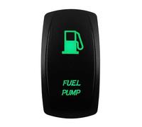 Interruptor basculante for Coche y Barco, 12V/24V, Impermeable, Led Verde, SPST DPDT 20A, for camión ARB/CARLING/NARVA/4x4 JCB(Fuel Pump)