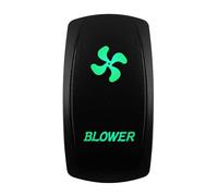 Interruptor basculante for Coche y Barco, 12V/24V, Impermeable, Led Verde, SPST DPDT 20A, for camión ARB/CARLING/NARVA/4x4 JCB(Blower)