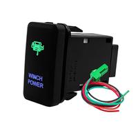 Interruptor Basculante Interruptor de encendido, barra de luces LED para coche, compresor, auxiliar de encendido y apagado, compatible con Toyota Tacoma, FJ Cruiser Pulsador Momentáneo (Winch Power)