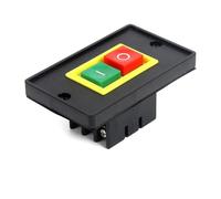 Interruptor basculante,Interruptor de palanca, AC 220 / 380V 2kW 10A Interruptor de control de motor de taladro de banco Interruptor de botón de inicio y parada Interruptor de 6 terminales de tornillo