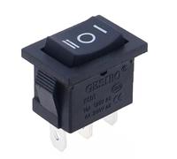 Interruptor basculante KCD1 for barco o coche, 6 A/10 A, 250 V/125 V CA, encendido/apagado, 250 V CA, 6 A, 125 V CA, 10 A, con luz LED, 220 V, 10 unidades(Black ON-OFF-ON,3PIN)