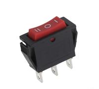 Interruptor basculante KCD3 de 3 polos de encendido/apagado, 15 A, 250 V/20 A, 125 V, protección contra incendios, ABS, resistente, fiable para dispositivos eléctricos industriales y vehículos