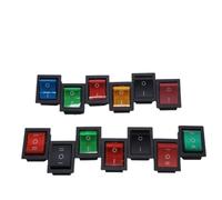 Interruptor basculante KCD4 de 2/3 posiciones, 4/6 pines, con luz, 16 A, 250 V CA/20 A, 125 V CA, 5/10 unidades(4,10)