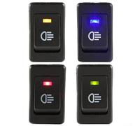 Interruptor basculante LED de 12 V 35 A con luz indicadora, encendido y apagado para luces antiniebla, luces de trabajo y barras de techo, compatible con camiones, SUV, barcos, azul (amarillo)