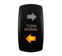 Interruptor basculante LED naranja de 12 V-24 V, resistente al agua, 20 A, luz ámbar, apto para coche, barco, ATV, autocaravana, autocaravana, etc.(TURN-ON OFF ON)