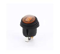 Interruptor basculante LED redondo tipo barco, impermeable, de 3 pines, KCD1, botón de encendido, 12 V, 220 V(Blue,5PCS_12V)