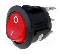 Interruptor basculante luminoso rojo unipolar 10a/250vac off-on 49uf00