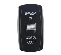 Interruptor basculante para control direccional de cabrestante con luz indicadora LED compatible con sistemas UTV ATV Truck and Boat DC 12V 20A 24V 10A (azul)