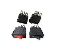 Interruptor basculante plano y delgado KCD1-110, 2 pines, posiciones, rojo-negro, 6 A, 250 V CA/10 A, 125 CA, 9,5 x 21 mm, 10 unidades ESSEIEIE(K098c053-Mixed color)