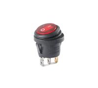 Interruptor basculante redondo KCD1, botón de encendido, rojo, verde, negro, azul y amarillo, 3 pines, 2 velocidades, 10 A(Red LED)