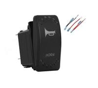 Interruptor basculante retráctil, interruptor de palanca momentáneo + juego de cables puente, apto para coche, camión, UTV, SUV, RZR Interruptor Basculante Pulsador Momentáneo (Red)