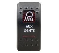 Interruptor basculante rojo SPST 5P ON/OFF y DPDT 7P ON. Apto para coche, barco, IP66. NARVA Carling, estilo ARB. Repuestos para automóviles(Aux Lights)