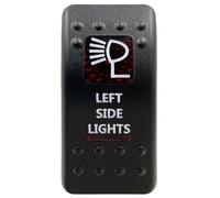 Interruptor basculante rojo SPST 5P ON/OFF y DPDT 7P ON/OFF ON. Apto para coche, barco, IP66. NARVA Carling, estilo ARB. Repuestos para automóviles.(Left Side Lights)