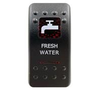 Interruptor basculante rojo SPST 5P ON/OFF y DPDT 7P ON/OFF ON. Apto para coche, barco, IP66. NARVA Carling, estilo ARB. Repuestos para automóviles.(Fresh Water)