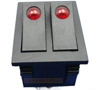 Interruptor basculante tipo barco 2pcs 6 Pin 2 Posición RK1 23 con iluminación LED integrada para montaje en panel en fabricación y automatización (negro)