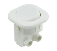 Interruptor basculante unipolar empotrable blanco