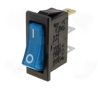 Interruptor basculante unipolar luminoso azul off-on 10a/250vac