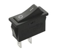 Interruptor basculante unipolar on-off 16a negro 11.400/in