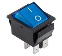 Interruptor Bipolar 2C - 2P 15A - 250V - Azul Claro