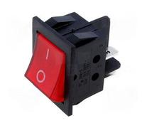 Interruptor Bipolar 2C - 2P 15A - 250V Luminoso - Rojo