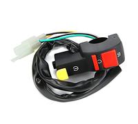 Interruptor Botón Parada, Montaje Seguro en Manillar para Encendido Apagado, Interruptor Universal Compatible con Motocicleta Quad ATV Dirt Bike for Pilotos y Aficionados de Campo