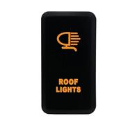 Interruptor botón pulsador único con LED cable 12 V, compatible con Land Cruiser 75, 76 y 78, Hilux Interruptor Basculante Botonera Elevalunas(18)