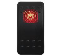 Interruptor Camión Interruptor basculante rojo SPST 5P ON/OFF y DPDT 7P ON/OFF ON. Apto para coche, barco, IP66. NARVA Carling, estilo ARB. Repuestos para automóviles.(Blank-(ON) OFF (ON))