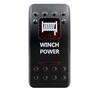 Interruptor Camión Interruptor basculante rojo SPST 5P ON/OFF y DPDT 7P ON/OFF ON. Apto para coche, barco, IP66. NARVA Carling, estilo ARB. Repuestos para automóviles.(Winch Power)