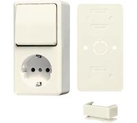 Interruptor combinado blanco AP600 de Jung con paquete RA - B676A