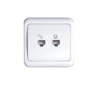 Interruptor combinado, diseño blanco, función de encendido/apagado, ideal para controlar dispositivos eléctricos en viviendas y oficinas.
