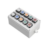 Interruptor con botón de flecha Caja control Botón arranque automático Tanque agua parada emergencia industrial eléctrico(8)