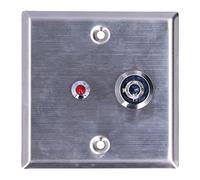 Interruptor con Llave, Interruptor de Control de Acceso Durable 86 × 86 Mm para Sistema de Entrada de Puerta para Cerradura de Seguridad para el Hogar para Oficina para el Hogar