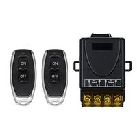 Interruptor con mando a distancia DC 12V,con relé de 40 A,alcance de 300M | Interruptor Inalámbrico DC 12v,Interruptor RF de Relé de 40 A,para Puertas Enrollables,Luces y Sistemas de Alarma Antirrobo