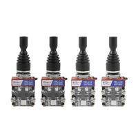 Interruptor con palanca de mandos Industrial Master Monolever de 22mm, 2 posiciones de 4 vías, bloqueo automático, interruptor cruzado momentáneo 2 4NO(2Way Latching 2NO)