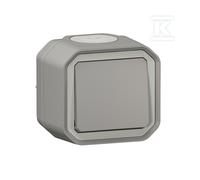 Interruptor conmutado 10AX-250V~ gris PLEXO 55 069711L nuevo