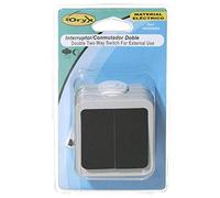 Interruptor/Conmutado Oryx Doble con tapa gris