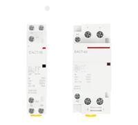 Interruptor contactor modular for uso doméstico, 2P CA 110 V 220 V 50/60 Hz, 1 32 A, 50 A, 40 A, 63 A, riel DIN, 1 unidad(EACT-2P-63A,2NO-220V)