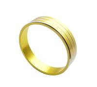 Interruptor Control Aire Acondicionado Coche Perilla CA Anillo Decorativo Para Mitsubishi Para ASX 2011-2021 Para Lancer Accesorios Interior Automóvil(Oro)